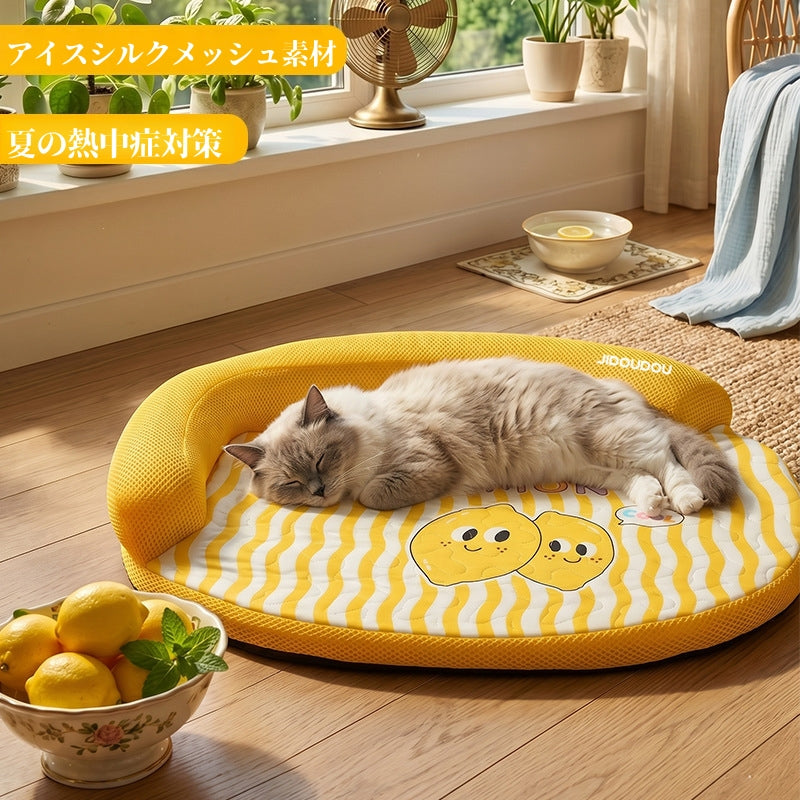 ペットベッド ひんやり 犬 猫 夏用 涼席 ござ マット クール 接触冷感 暑さ対策