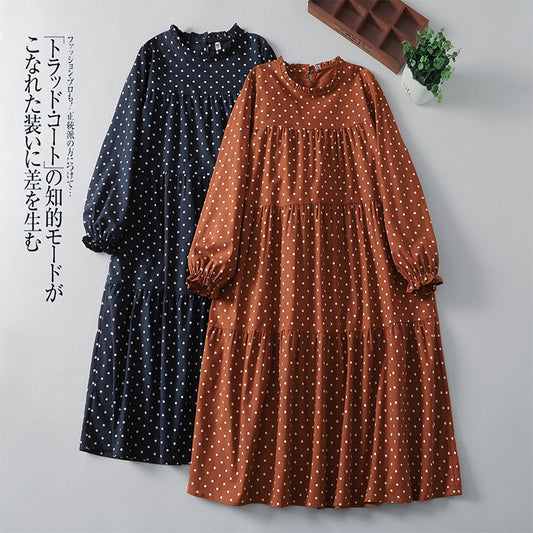 ドットシャツ ブラウス ワンピース トップス レディース オーバーシャツ