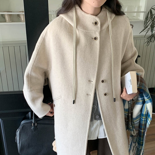 ウール混紡コート ウールコート ミディアムコート コート アウター ジャケット