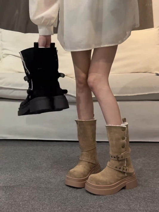 スノーブーツ ムートンブーツ 2WAY仕様 レディースブーツ 冬靴 レディースブーツ