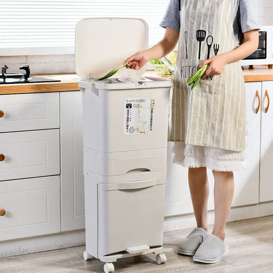 ゴミ箱 ごみ箱 分別ゴミ箱 2段ゴミ箱 ダストボックス 縦型 2段 3段 大容量 38L 42L