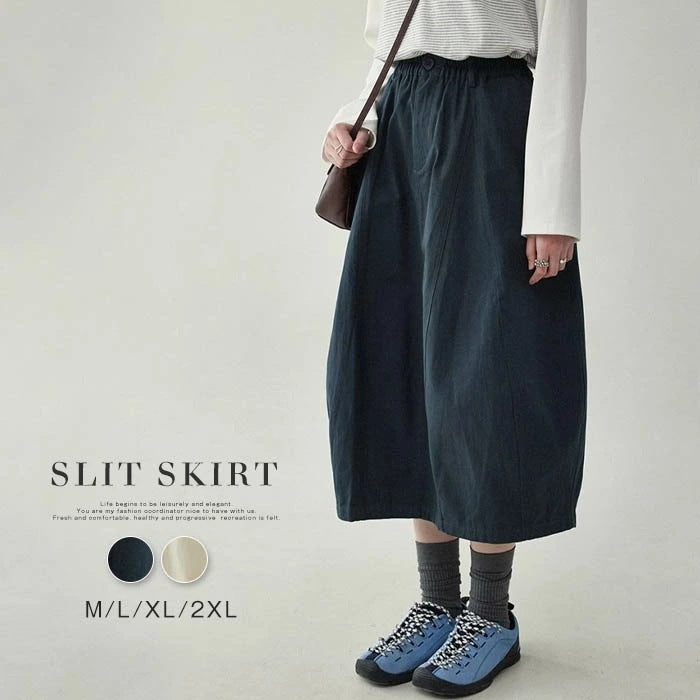 スカート ミディスカート Aラインスカート カーゴスカート ワークスカート フラワーバッドスカート