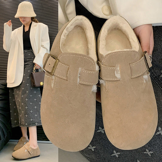 モカシン レディース 本革 スエード シープスキン 軽防水 レディース ムートンシューズ