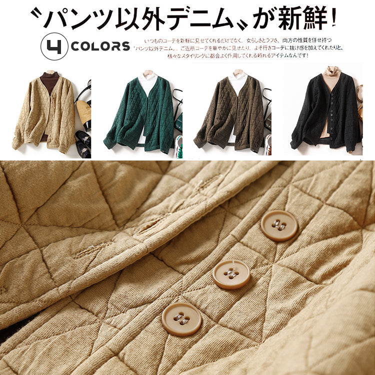 ジャケット Vネックジャケット カジュアルジャケット ブルゾン アウターコート