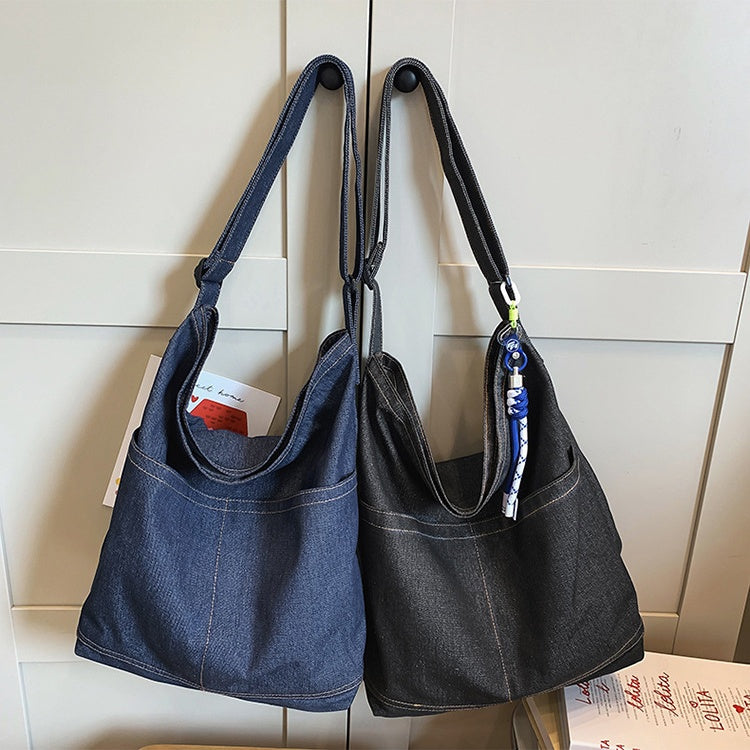 デニム ショルダーバッグ ユニセックス メンズ レディース カジュアル 通学