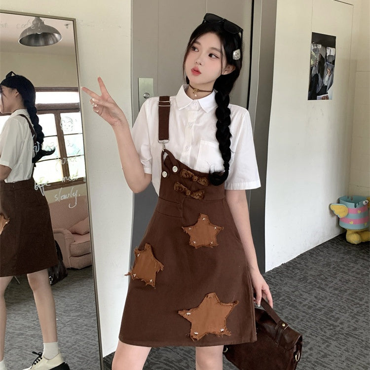 ジャンパースカート デニムワンピース サロペットスカート デニム Aライン 大きいサイズ