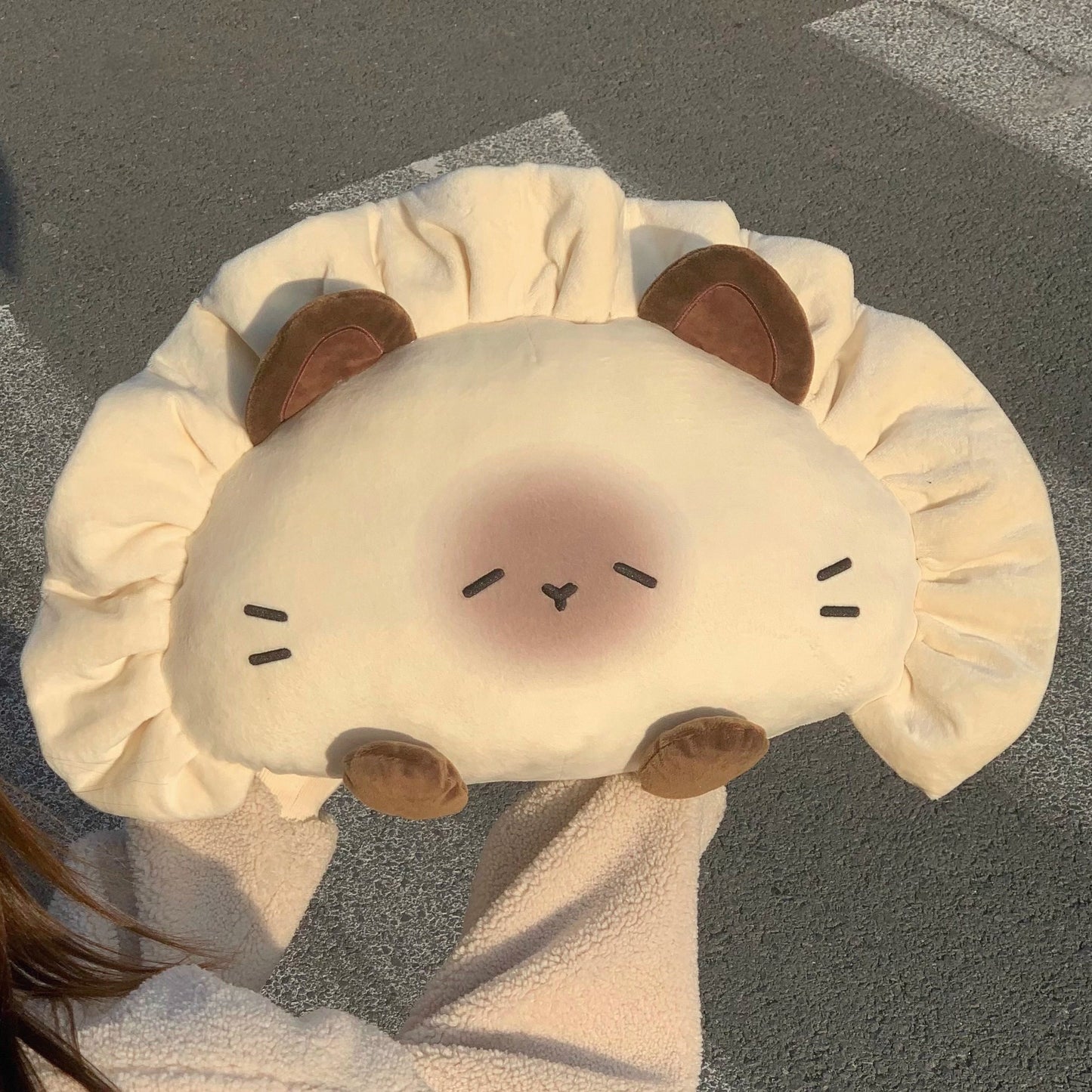 シャム猫 ぬいぐるみ 抱き枕 クッション リアル 子猫 癒やし 餃子型 フォルム