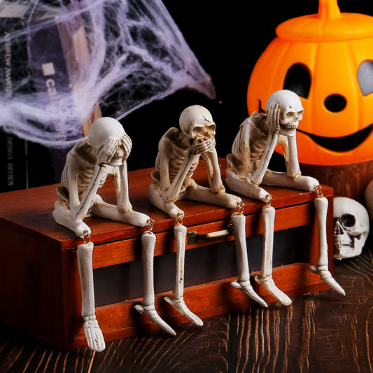 骸骨 ハロウィン飾り ハロウィンスケルトン お化け 怖い ホラー 骨 小道具 不気味なパー