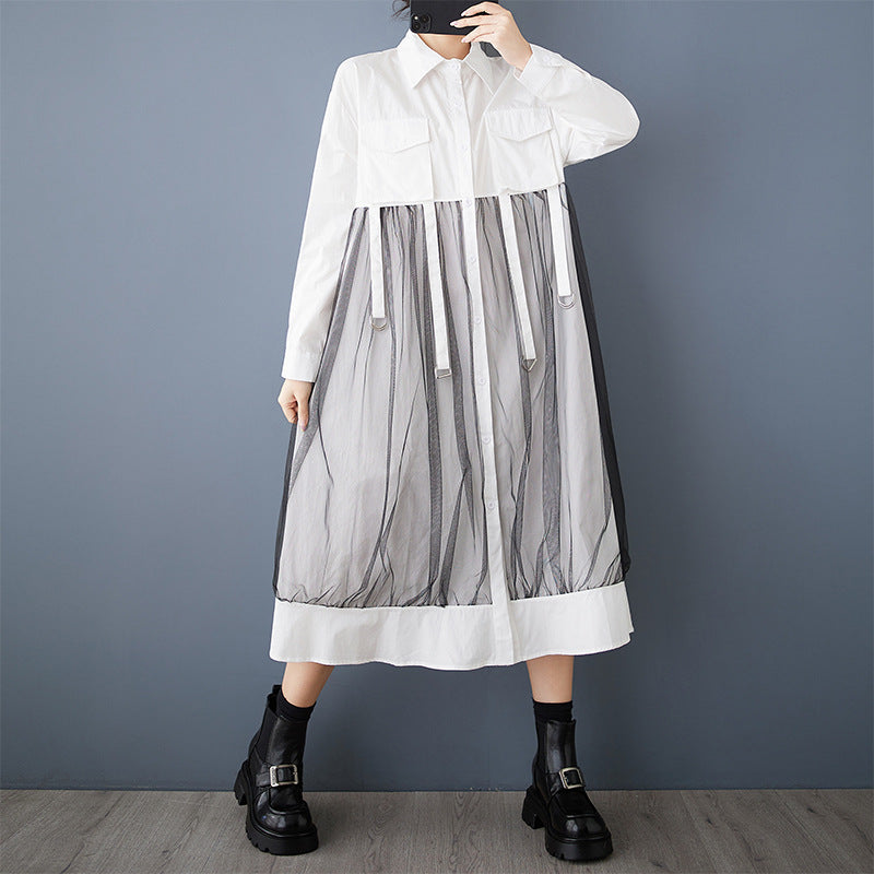 ドッキングワンピース シャツワンピ レディース レーヨン 柔らかい 肌触り 着心地