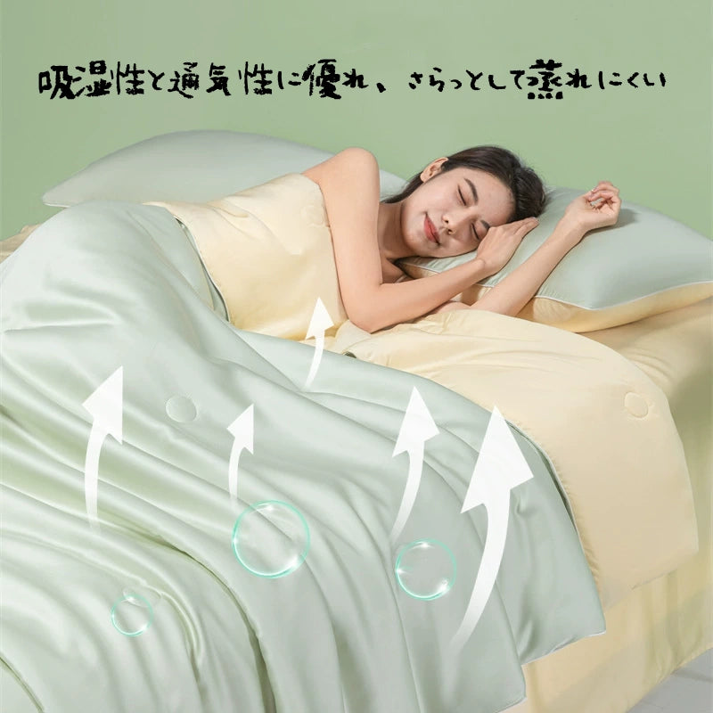 夏用掛け布団セット（肌掛け布団＋シーツ＋枕カバー×2）夏用肌布団 夏用肌掛け布団 夏用布団