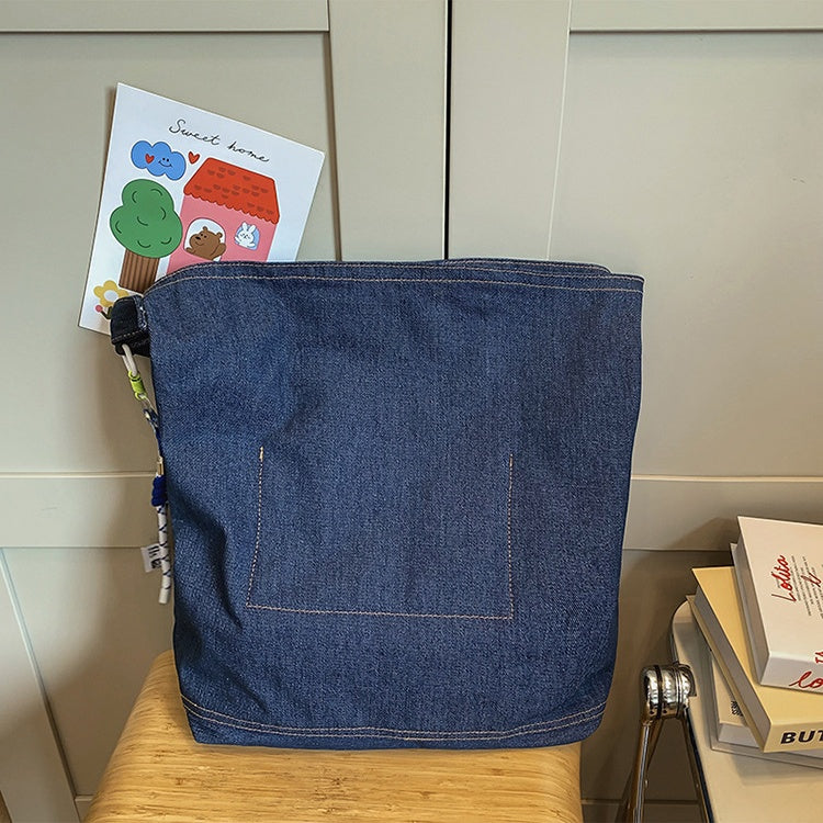 デニム ショルダーバッグ ユニセックス メンズ レディース カジュアル 通学