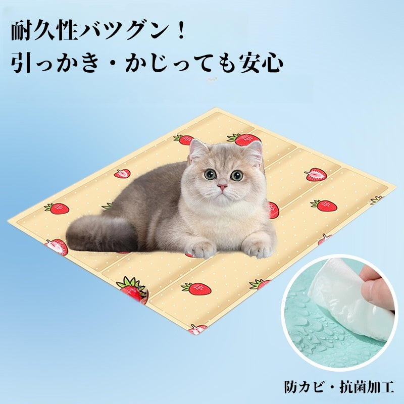 ペットマット ひんやり 接触冷感 ジェルシート クールマット 犬 猫 夏用 冷却 パッド