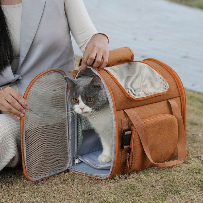 ペットリュック ペットキャリーバッグ ペットバッグ ペットキャリー スペース拡張 猫 犬