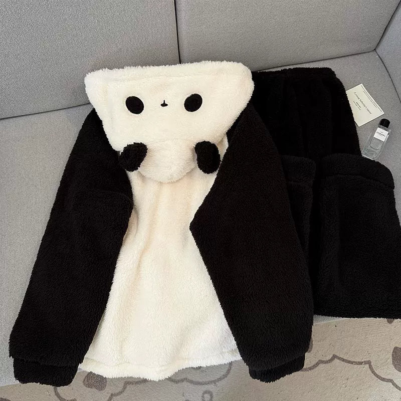 パンダ ルームウェア ナイトウェア リラックスウェア パジャマ 部屋着 寝間着 上下セット