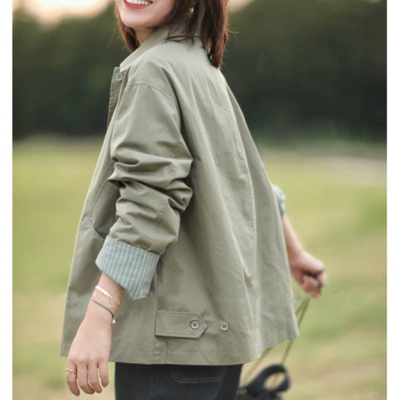 トレンチコート レディース ゆったり アウター 大きいサイズ 体型カバー 春アウター