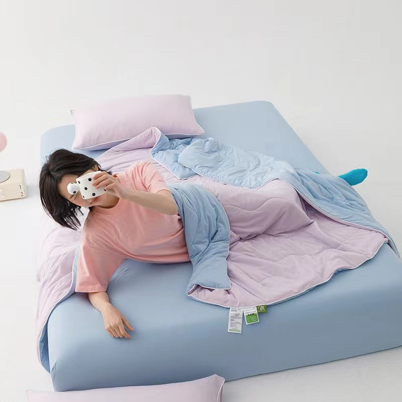 【全19色 アイスカラー】冷感ケット 夏用肌掛け布団 洗える 薄手 ひんやり 厳選素材 抗菌防ダニ