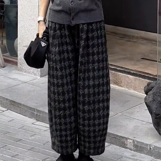 サルエルパンツ ワイドパンツ 高腰 デザイン レディース 秋冬アイテム シンプル カジュアル