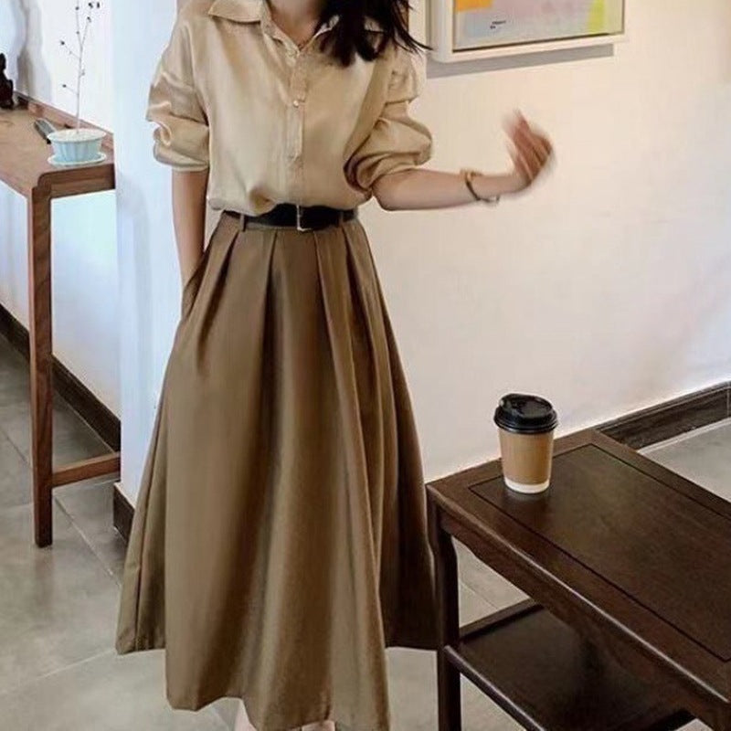 スカートセット レディース 高級感 港風 タンフェイスタイル 温柔 通勤 二点セット