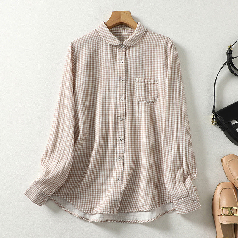 チェックシャツ ブラウス トップス レディース オーバーシャツ 長袖シャツ