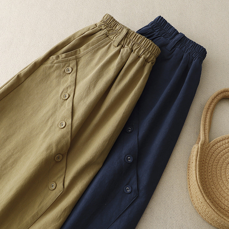 スカート レディース ミモレ丈 Aライン フレアスカート ハイウエスト