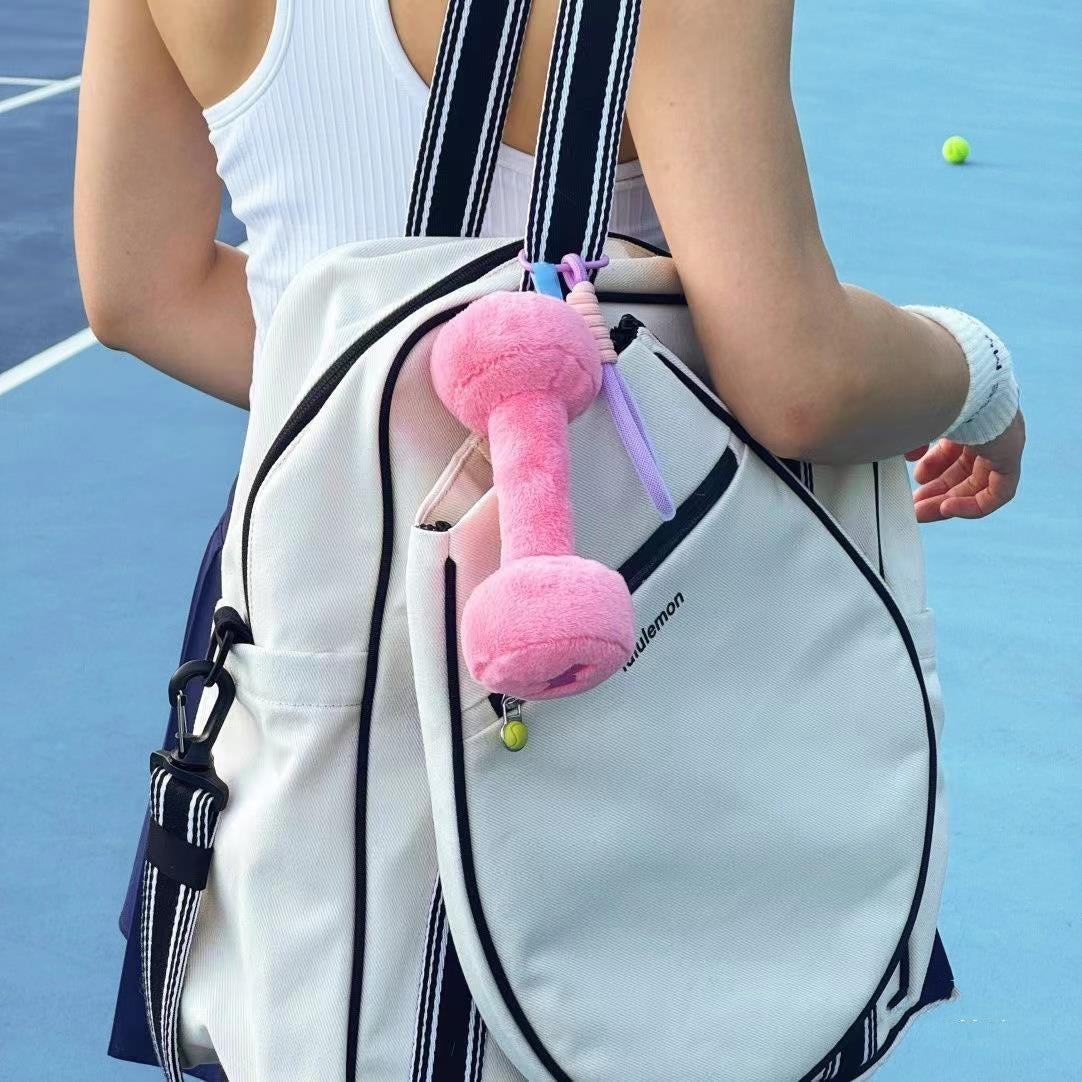 ダンベル キーチェーン バッグチャーム 毛布 かわいい クリエイティブ 収納 おしゃれ 高品質