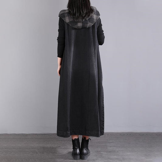 デニム ノースリーブ レディース 春秋 前開き 重ね着 アウター トップス ジレ レイヤード