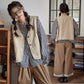 レディース3点セット「ブラウス＋ベスト+パンツ」 ブラウス シャツ ベスト パンツ ワイドパンツ レディース