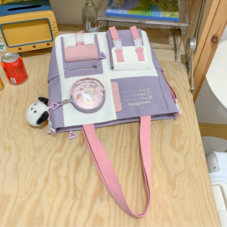 トートバッグ 学生バック レディース 軽い 弁当袋 手提げ袋 ハンドバッグ 帆布 大きめ