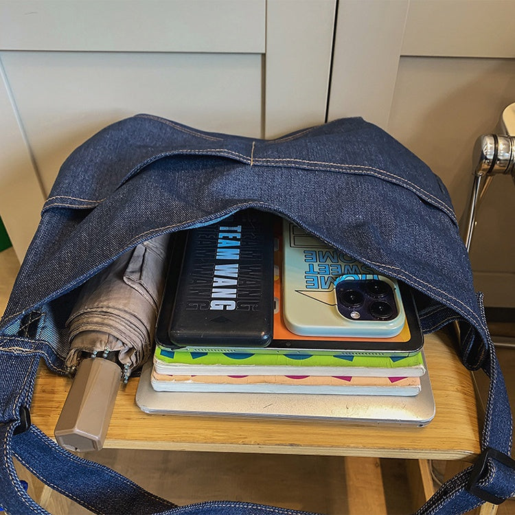 デニム ショルダーバッグ ユニセックス メンズ レディース カジュアル 通学