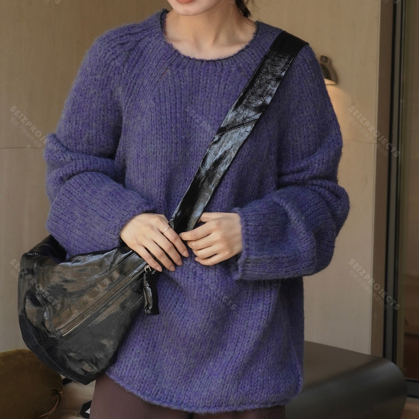レディース ニット セーター 太編み ローゲージ ゆったり ルーズ カジュアル