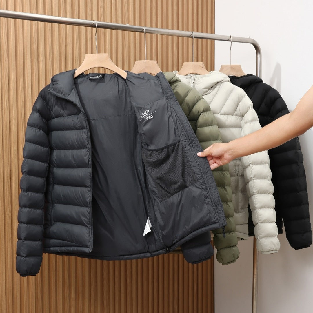 中綿ジャケット メンズ アウター ブルゾン フード付き キルティング 撥水 防風 軽量 保温 防寒 秋冬