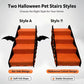 ペットステップ 猫用階段 犬用ステップ ハロウィン フェルト 猫ハウス 爪とぎ コウモリ 羽付き