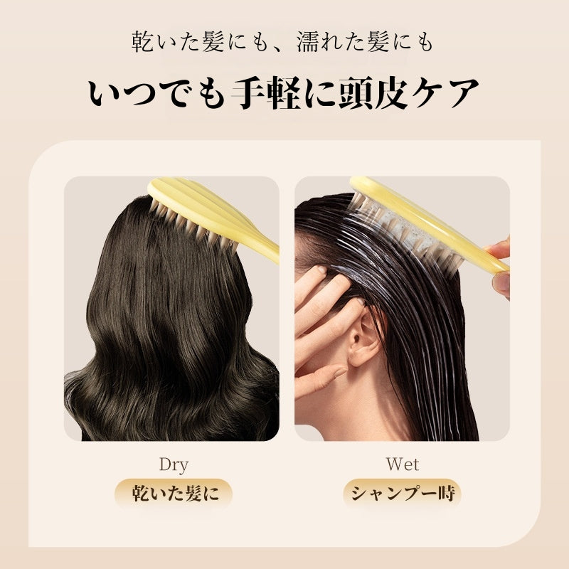 スカルプブラシ シャンプーブラシ 頭皮ブラシ ロングハンドル ヘッドスパ