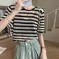 Tシャツ レディース バッククロス トップス 夏 涼感 半袖 クルーネック ゆったり