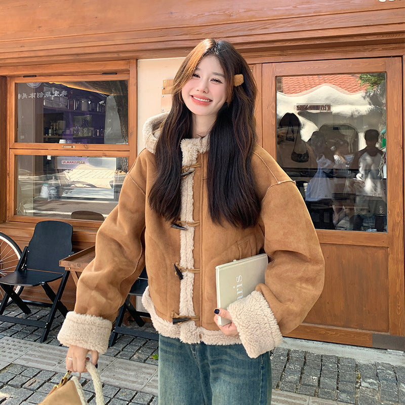 ムートンショートコート フェイクムートンコート ムートンジャケット ショートコート