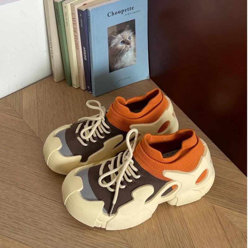 スリッポン レディース 靴 スニーカー 運動靴  カジュアルシューズ  春夏 軽量 軽い 厚底