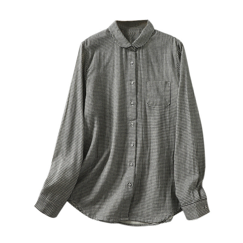 チェックシャツ ブラウス トップス レディース オーバーシャツ 長袖シャツ