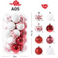 クリスマス オーナメント ボール クリスマスボール 直径6cm 6pcs 34pcs 52pcs
