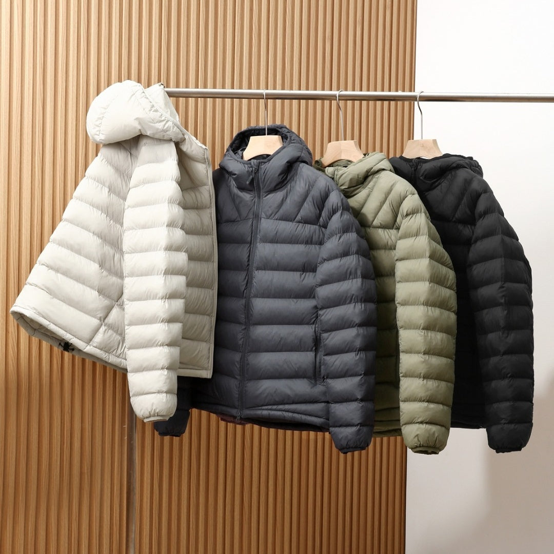 中綿ジャケット メンズ アウター ブルゾン フード付き キルティング 撥水 防風 軽量 保温 防寒 秋冬