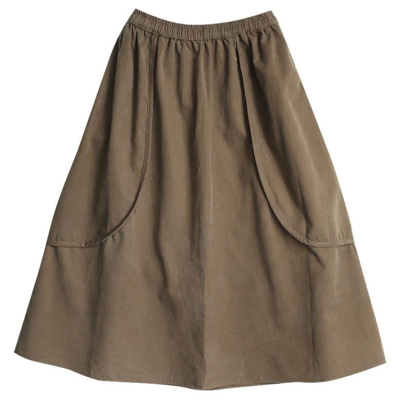 スカート レディース ボトムス ロング プリーツ ロング 厚い 春 秋 冬 ロング丈