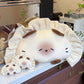 シャム猫 ぬいぐるみ 抱き枕 クッション リアル 子猫 癒やし 餃子型 フォルム