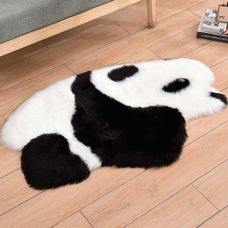 ラグ カーペット フェイクウール 動物柄 ベア コアラ 子供部屋 ふわふわ 長毛 かわいい マット