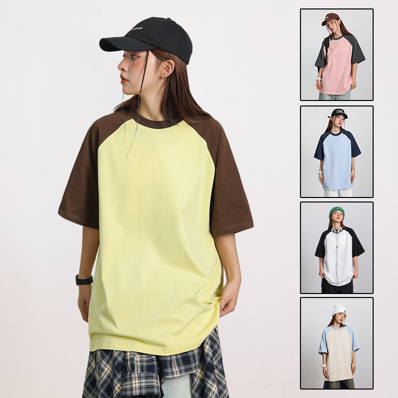 Tシャツ メンズ レディース 半袖 重ね着風 オーバーサイズ ユニセックス 韓国ファッション
