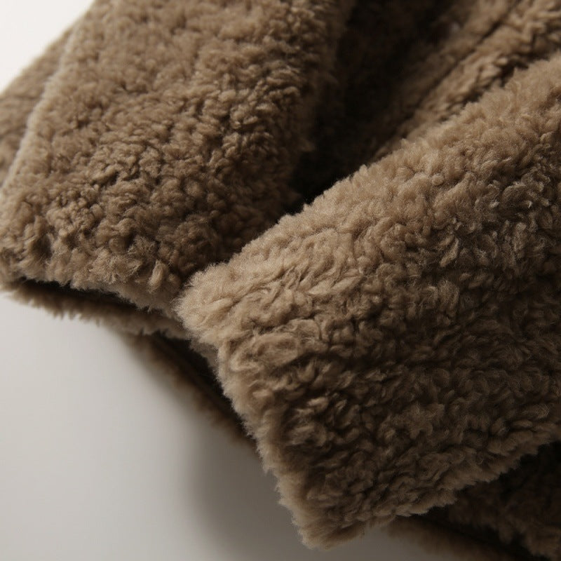 ボアジャケット ボア フリース ジャケット レディース 秋 冬 裏地付 無地 軽量 厚手