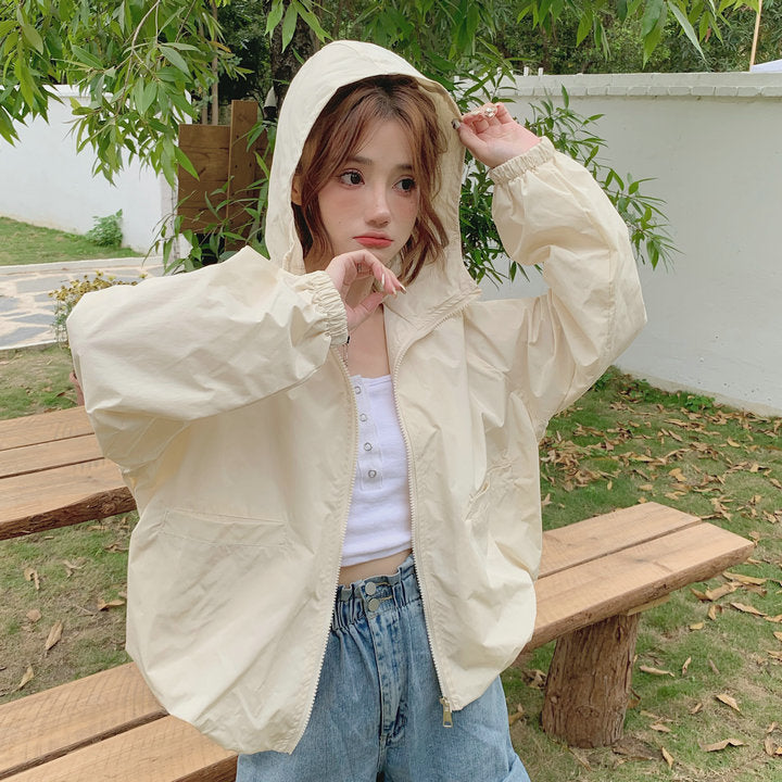 マウンテンパーカー レディース ショート丈 ジャケット UVパーカー フード付き