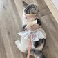 猫 ハーネス リード 2点セット 猫用ハーネス 猫用胴輪 猫用品 簡単装着 サイズ調節可能 ダブルロック
