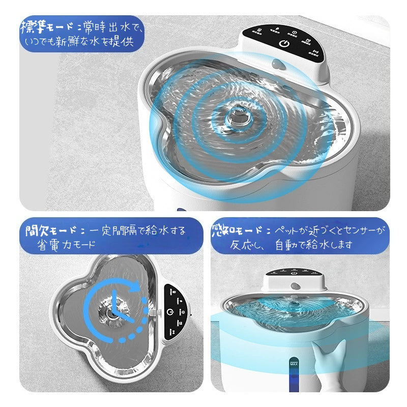 ペット用自動給水器 ペット自動給水器 自動給水器 ウォーターファウンテン 猫用 犬用 ペット用
