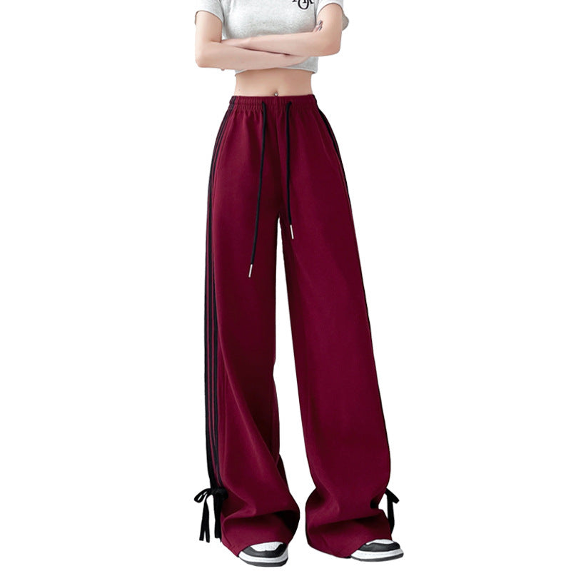 レディース スウェットパンツ ワイドパンツ 春夏新作 ゆったりパンツ ハイウエスト