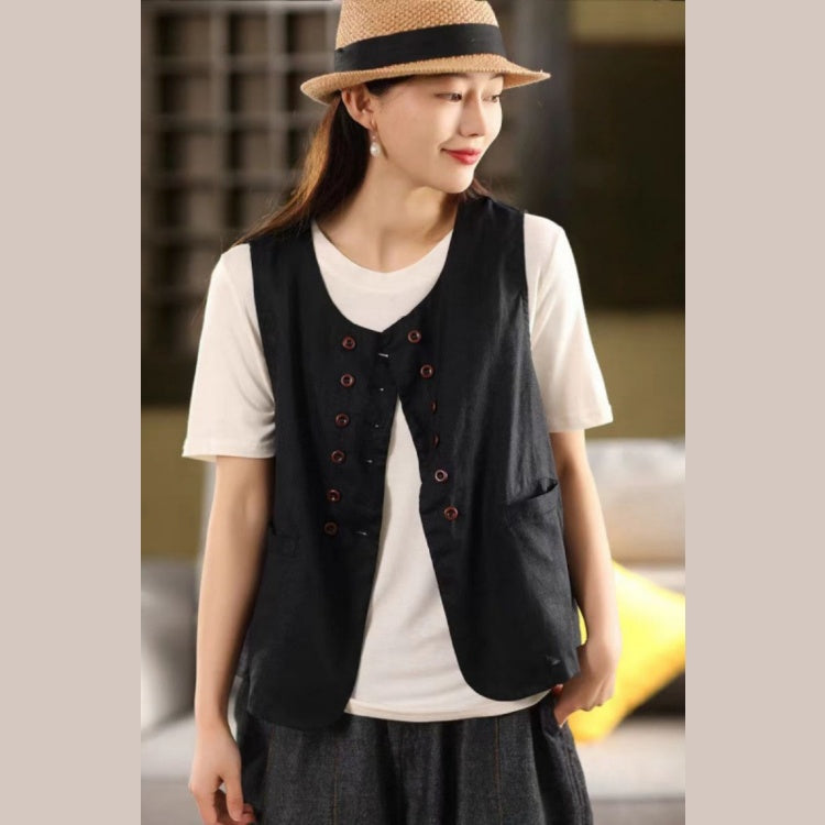 マーメイドベスト レディース コーディガン 砂洗い 麻素材 無地 シンプル