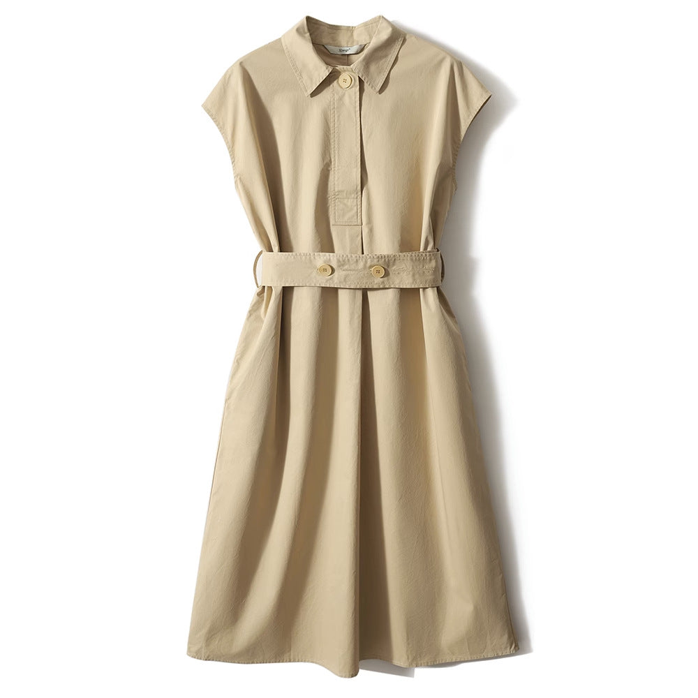 ワンピース レディース 夏服 POLOワンピース ピマコットン 上質コットン 半袖ワンピース